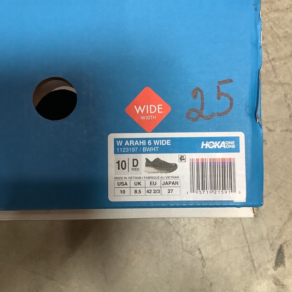 Hoka One One ARAHI 6 WIDE W 1123197-BWHT - Picture 2 of 4